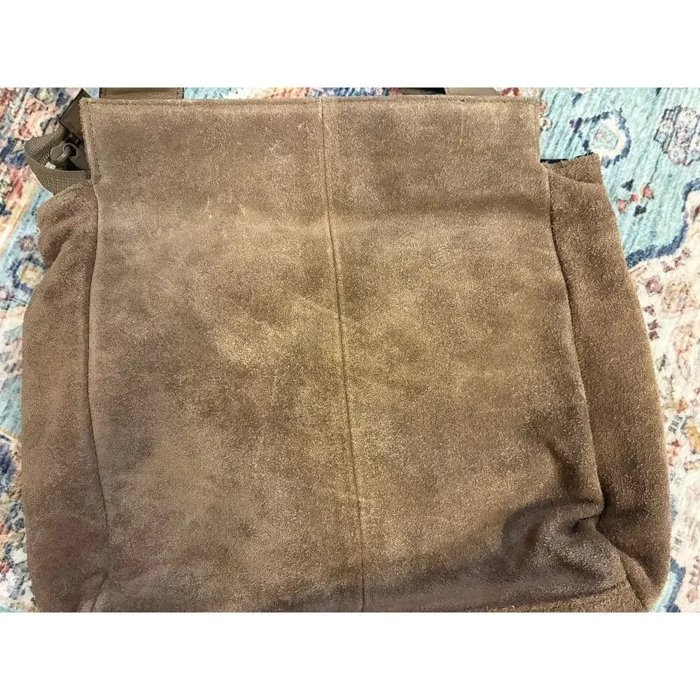 NWT Vintage Kenneth Cole Deadstock Brown Suede Crossbody – Early 2000s Y2K